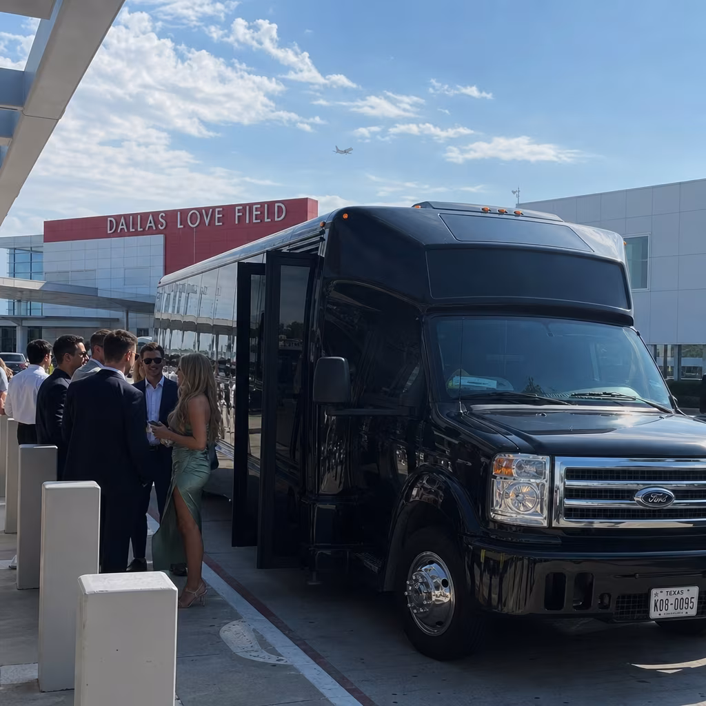 Rent a Bus to Dallas Love Field (DAL)