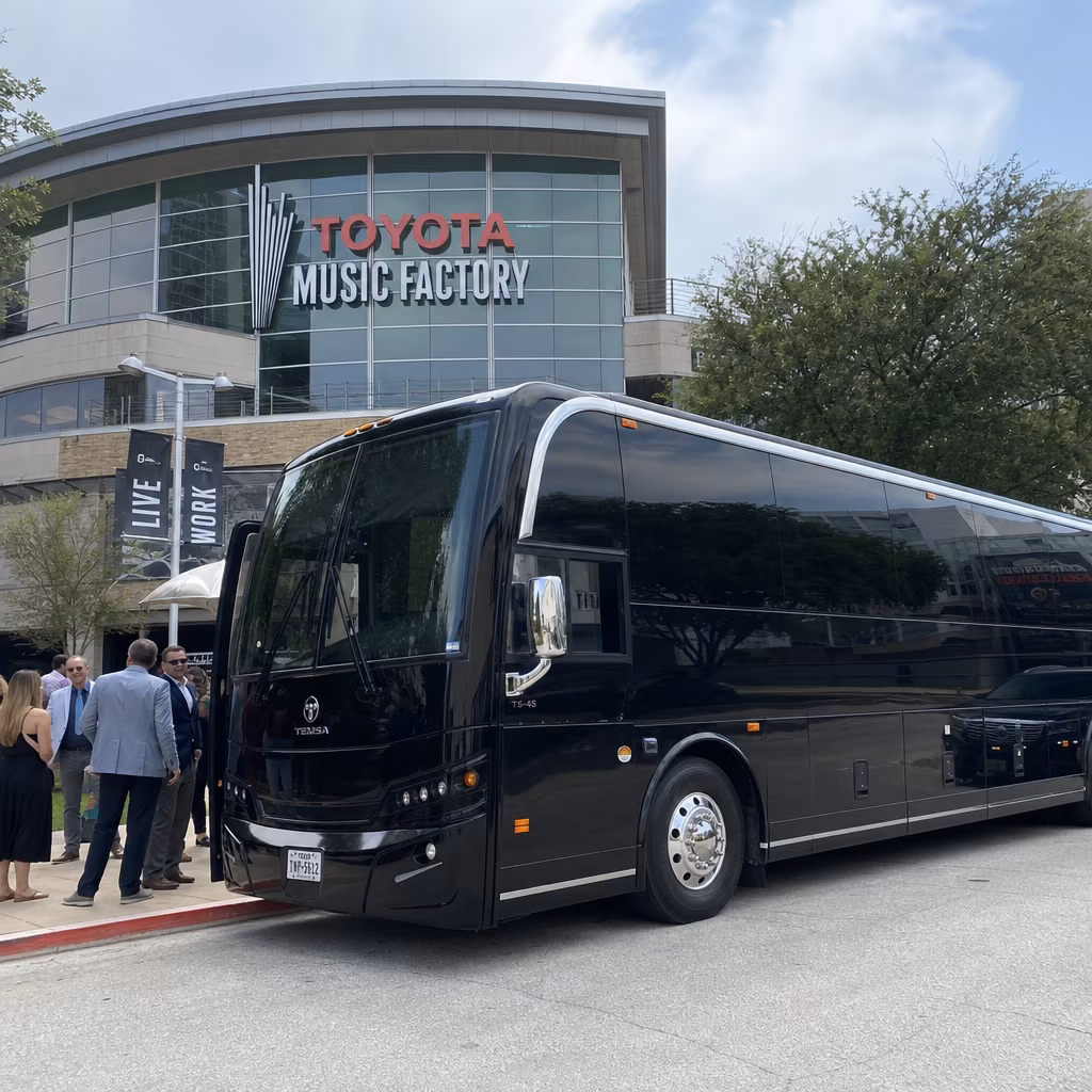 Rent a Bus to Toyota Music Factory