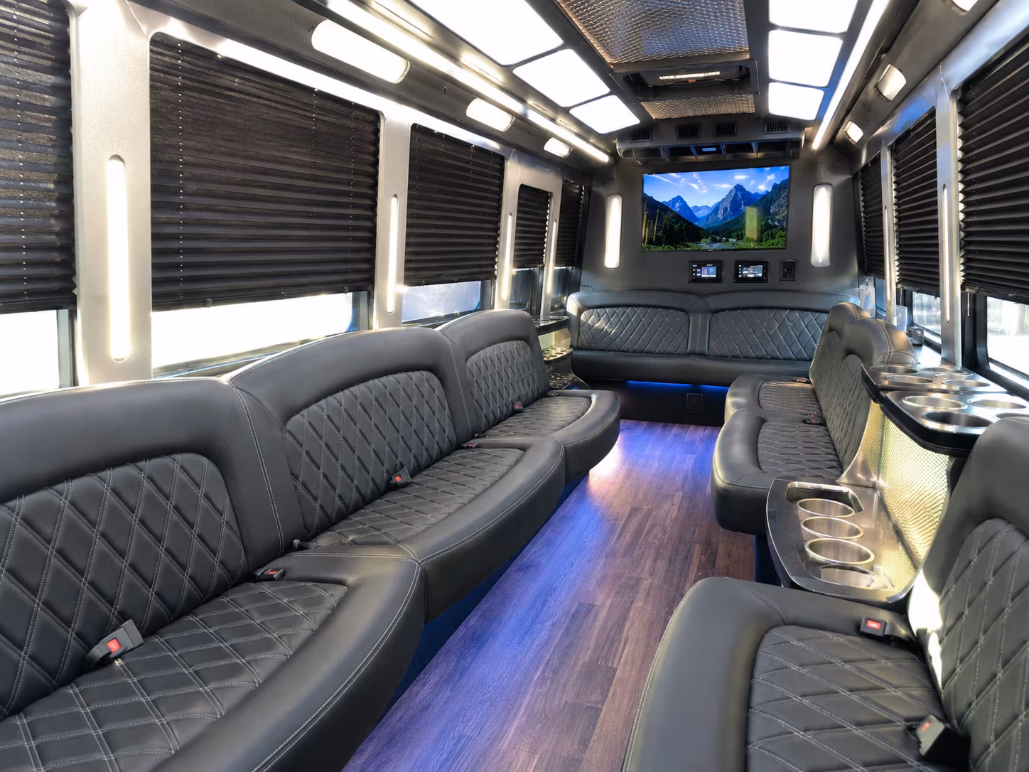 Dallas Bachelor & Bachelorette Transportation onboard seating