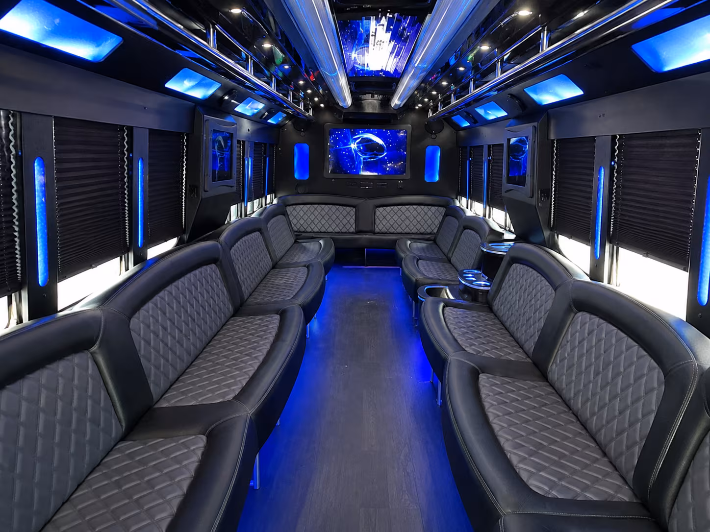 Dallas Birthday, Sweet 16, & Quinceañera Transportation onboard seating