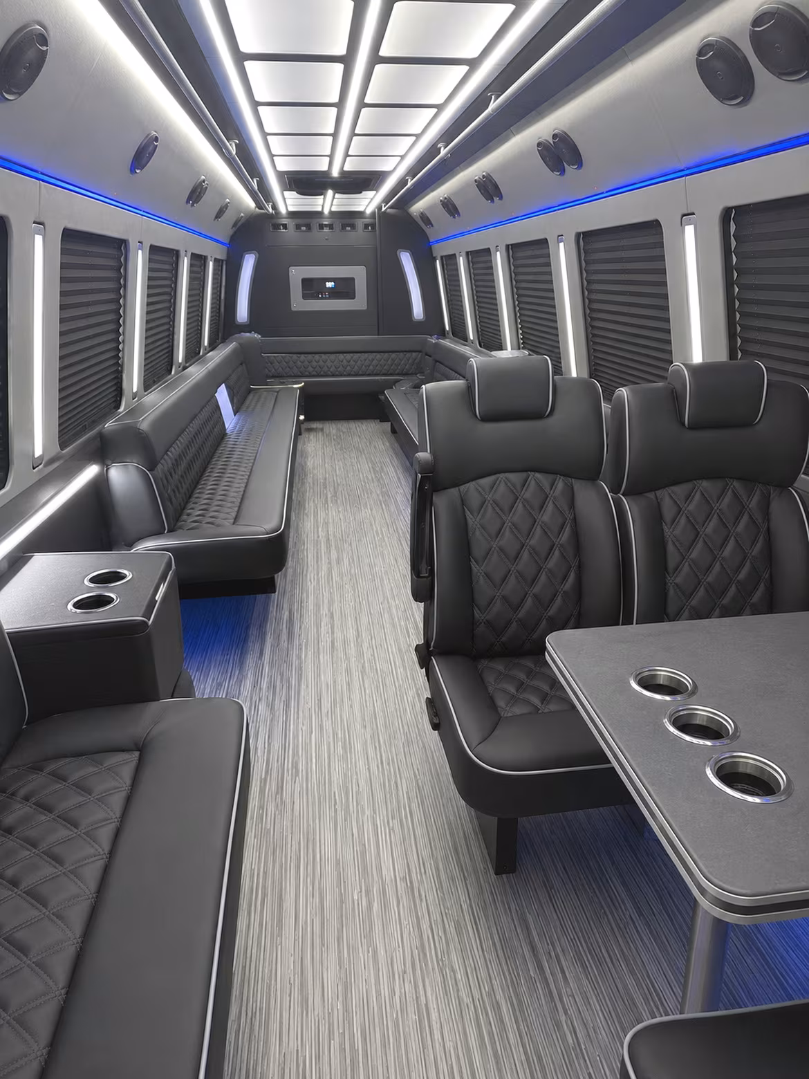 Dallas Concert & Music Festival Transportation party bus interior
