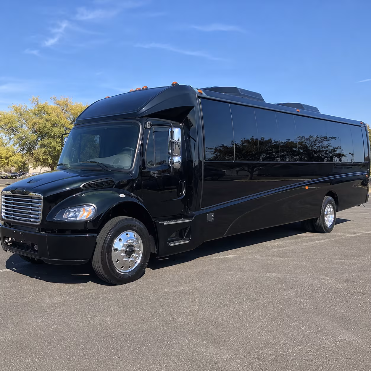 Dallas Corporate Transportation party bus exterior