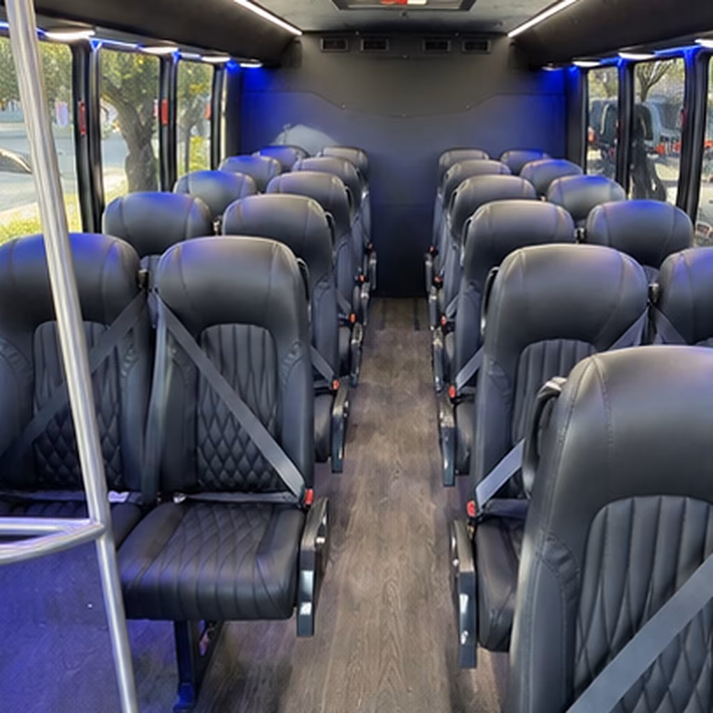Dallas Corporate Transportation party bus interior