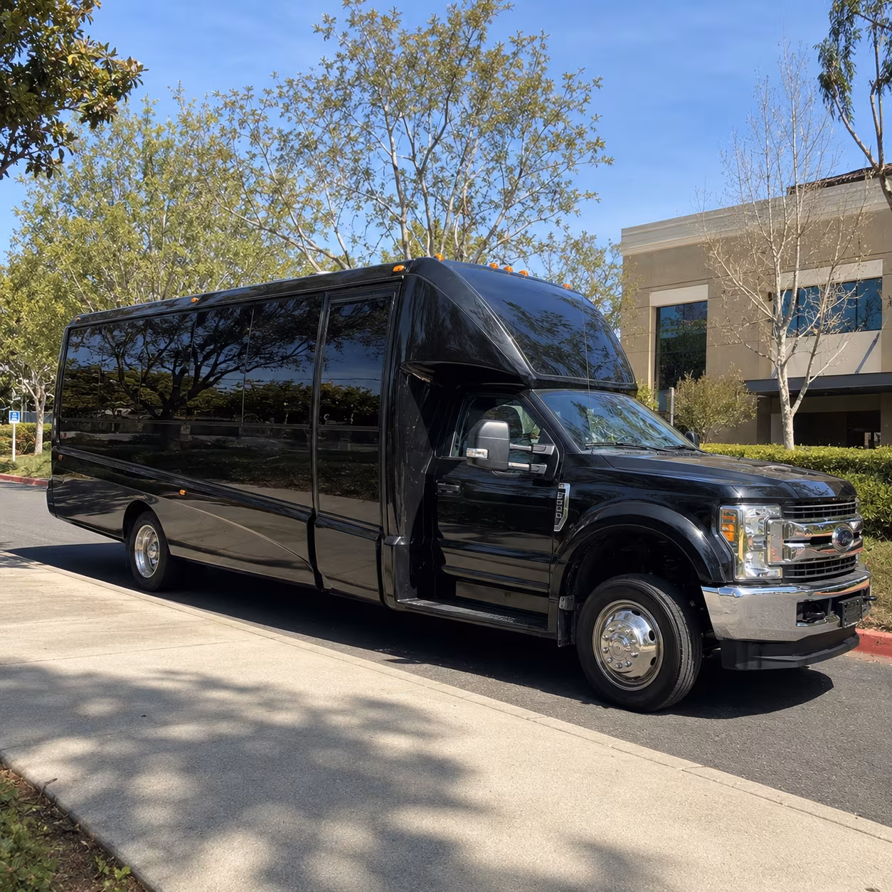Dallas Private Event Transportation party bus exterior