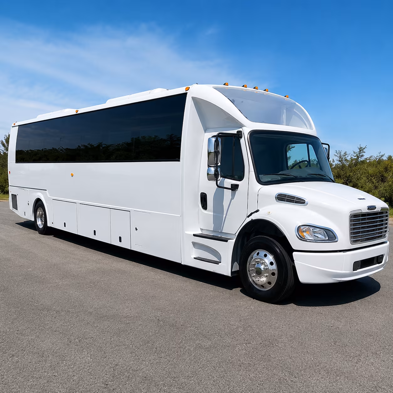 Dallas Private Event Transportation party bus exterior