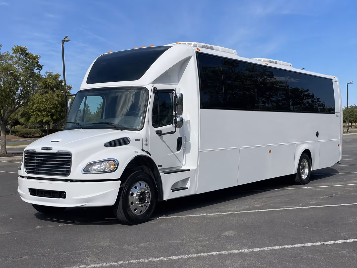 Dallas Private Event Transportation party bus exterior