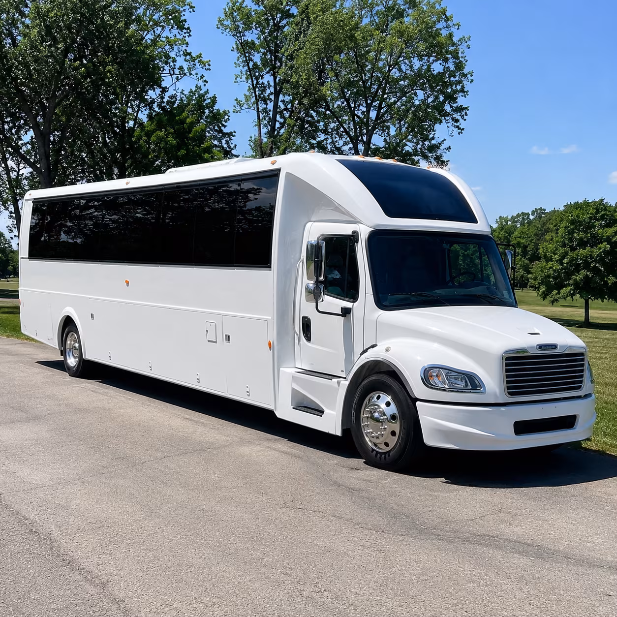Dallas Private Event Transportation party bus exterior