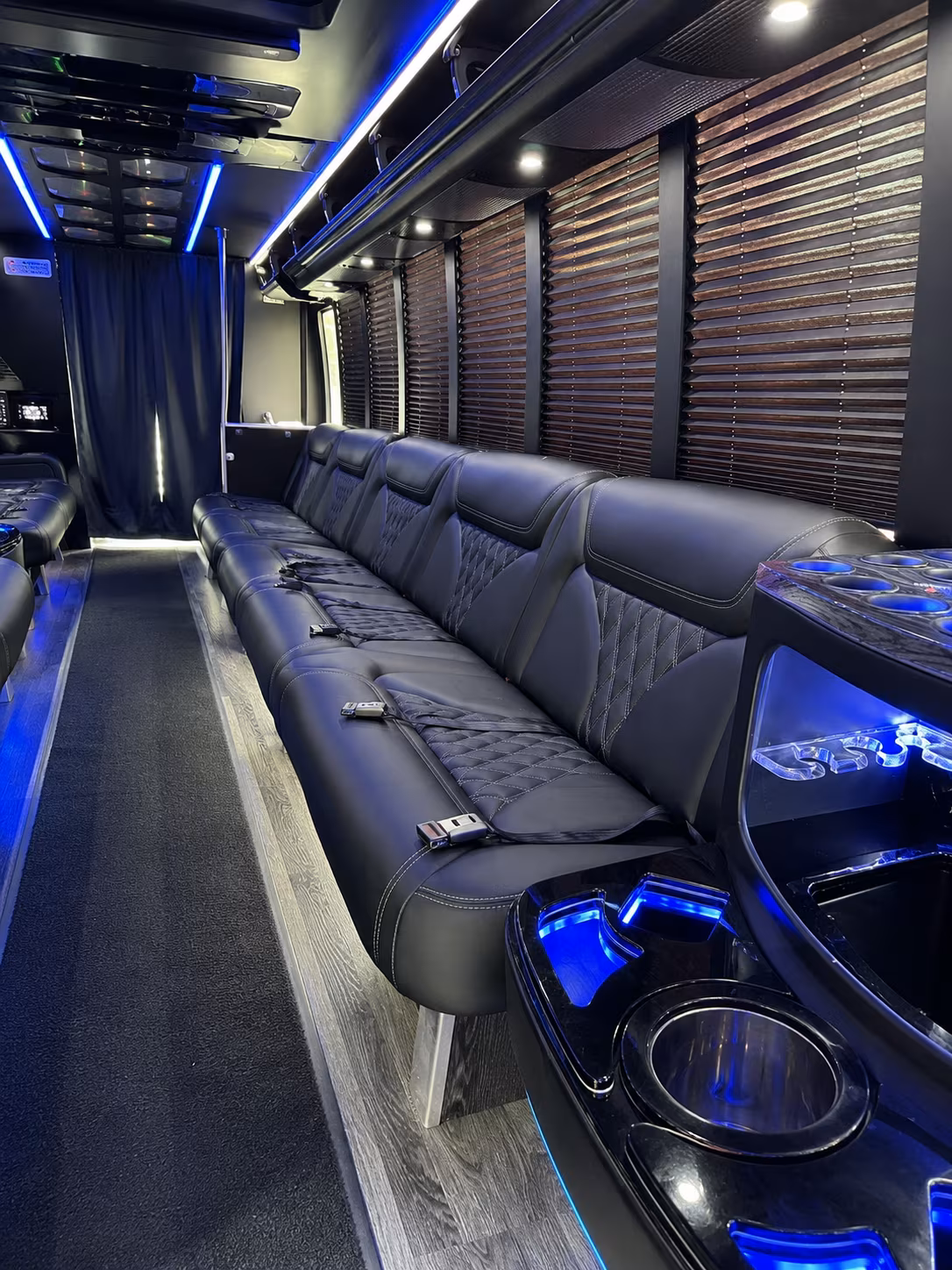 Dallas Private Event Transportation onboard seating