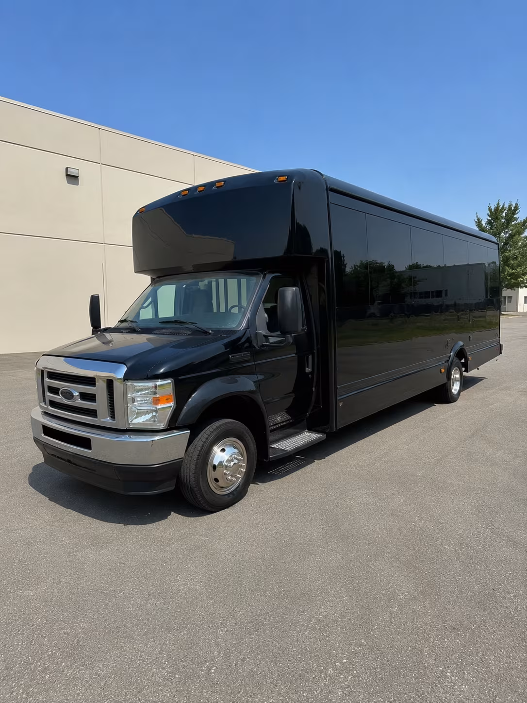 Dallas Prom & Homecoming Transportation party bus exterior