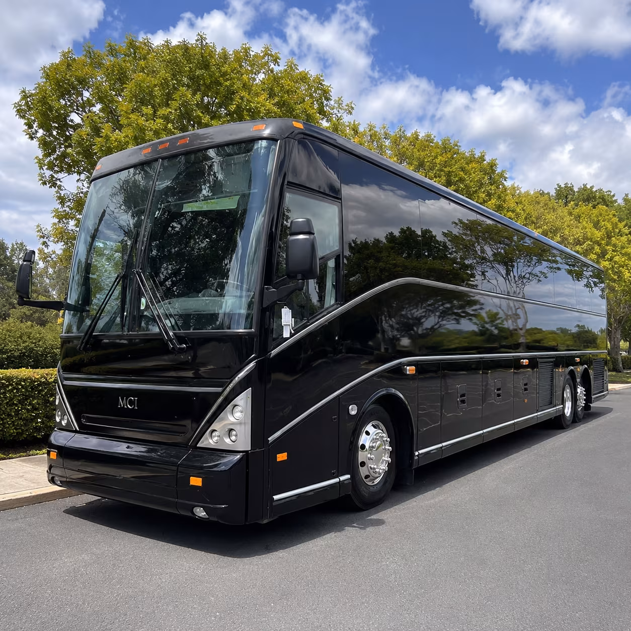 Dallas School Event Transportation party bus exterior