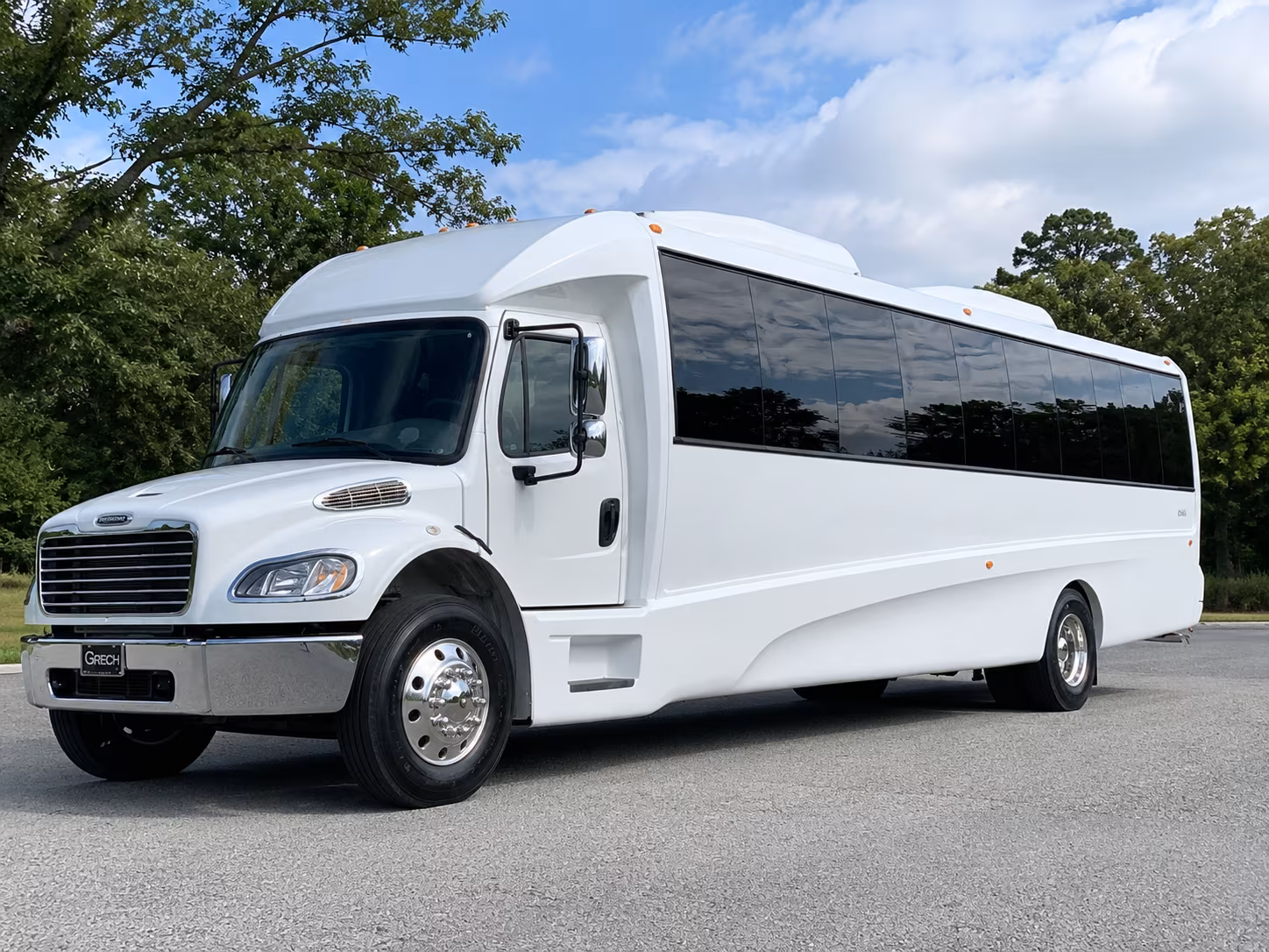 Dallas Sporting Event Transportation party bus exterior