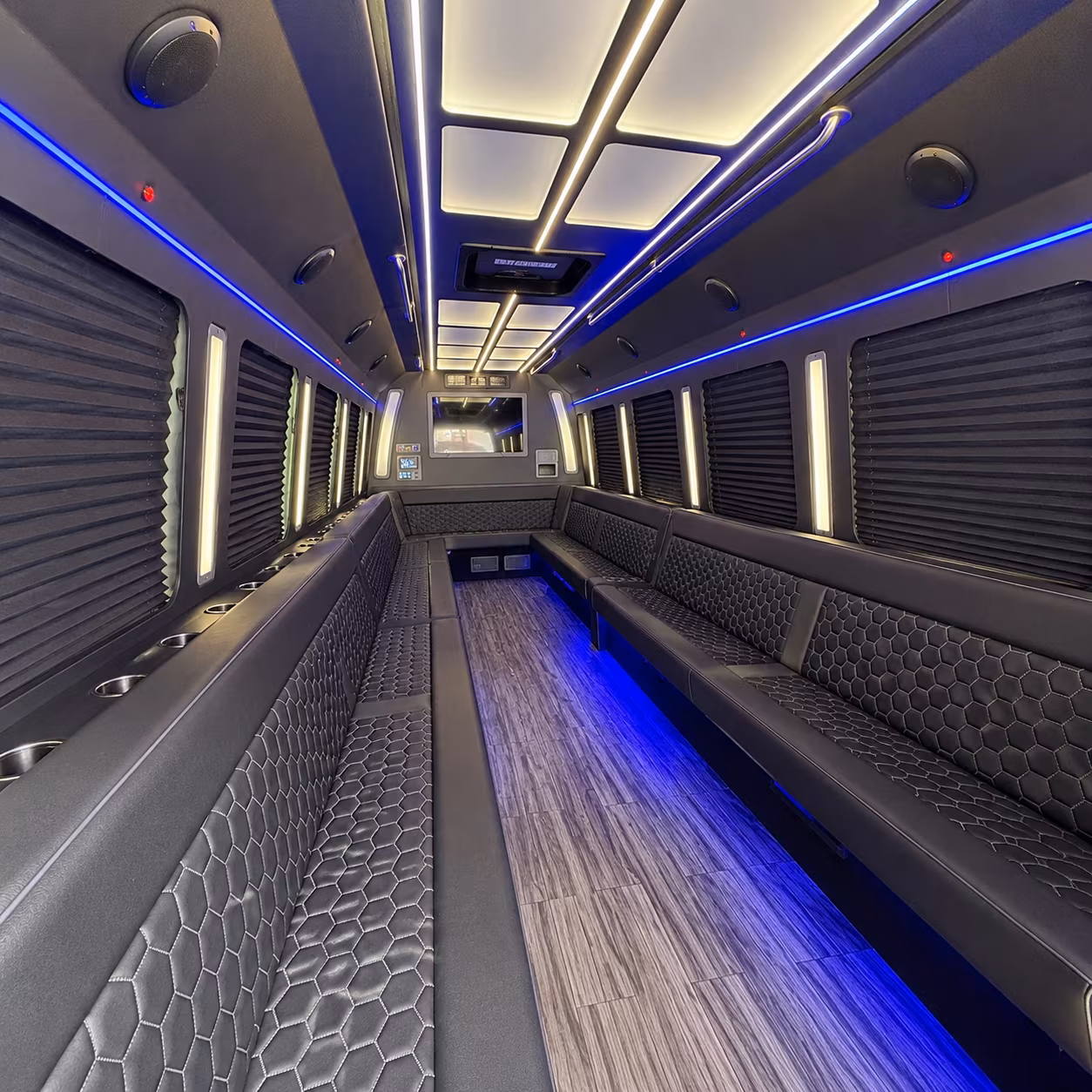 Dallas Sporting Event Transportation party bus exterior