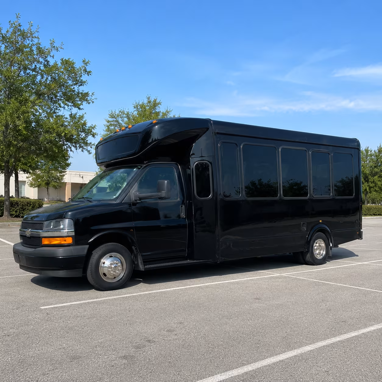 Dallas Wedding Transportation party bus exterior