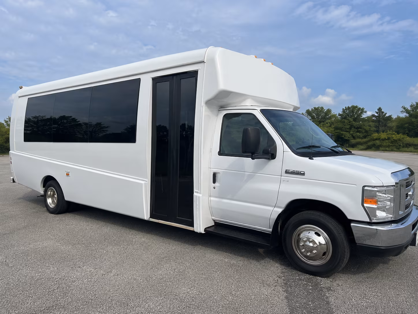 Dallas Wedding Transportation party bus exterior