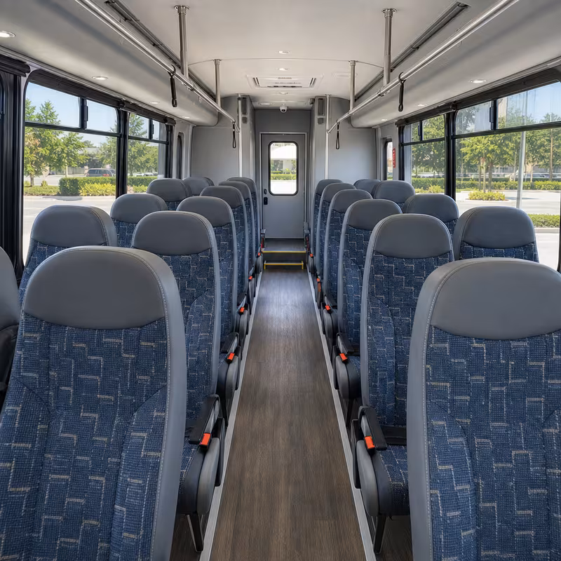 15-35 Passenger Minibus Interior