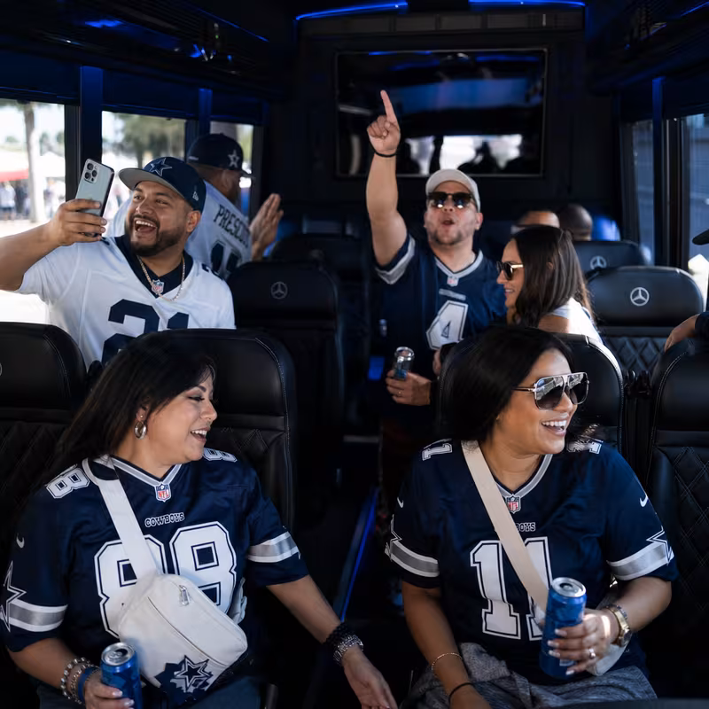 Dallas Sporting Event Transportation fleet vehicle