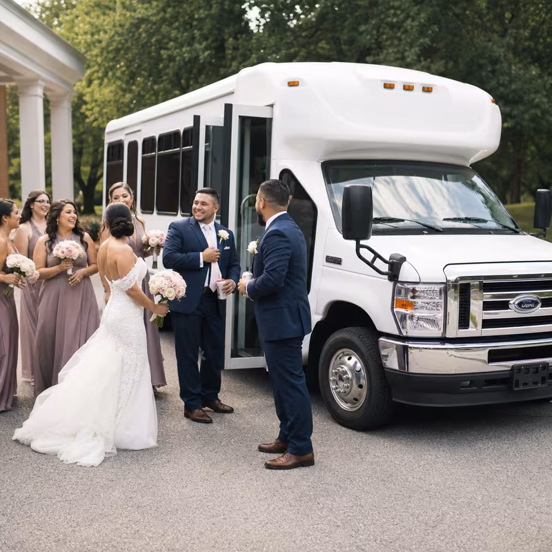 Dallas Wedding Transportation fleet vehicle