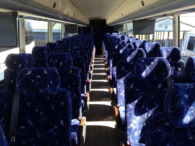 50 passenger coach bus interior Farmers Branch